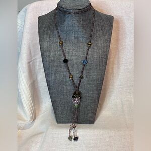 SPG Long Fashion Beaded Necklace.
